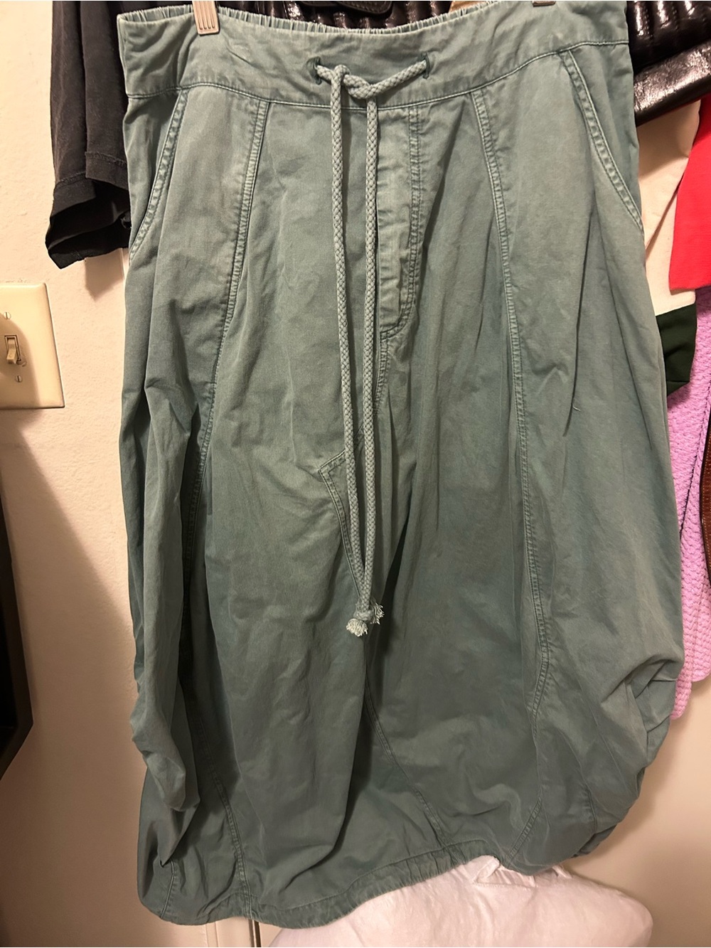 Free People Willow Poplin Maxi Skirt — Green - Picture 8 of 13